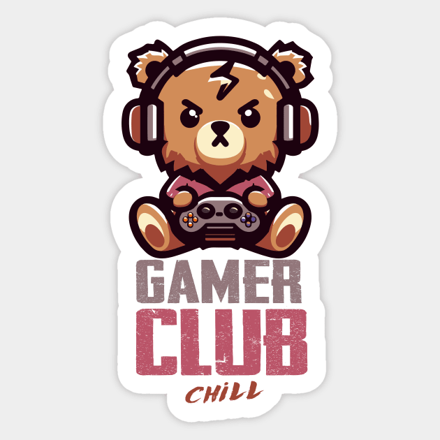 GAMER BEAR Sticker by JuanCharles02